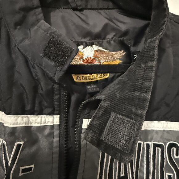 VTG Harley Davidson Motorcycle Jacket Screaming Eagle Riding USAMade Men XL - Picture 14 of 16